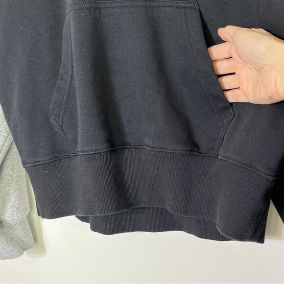 New Balance x STAUD Colorblock Sweatshirt Hoodie Black Grey XS - Picture 9 of 9